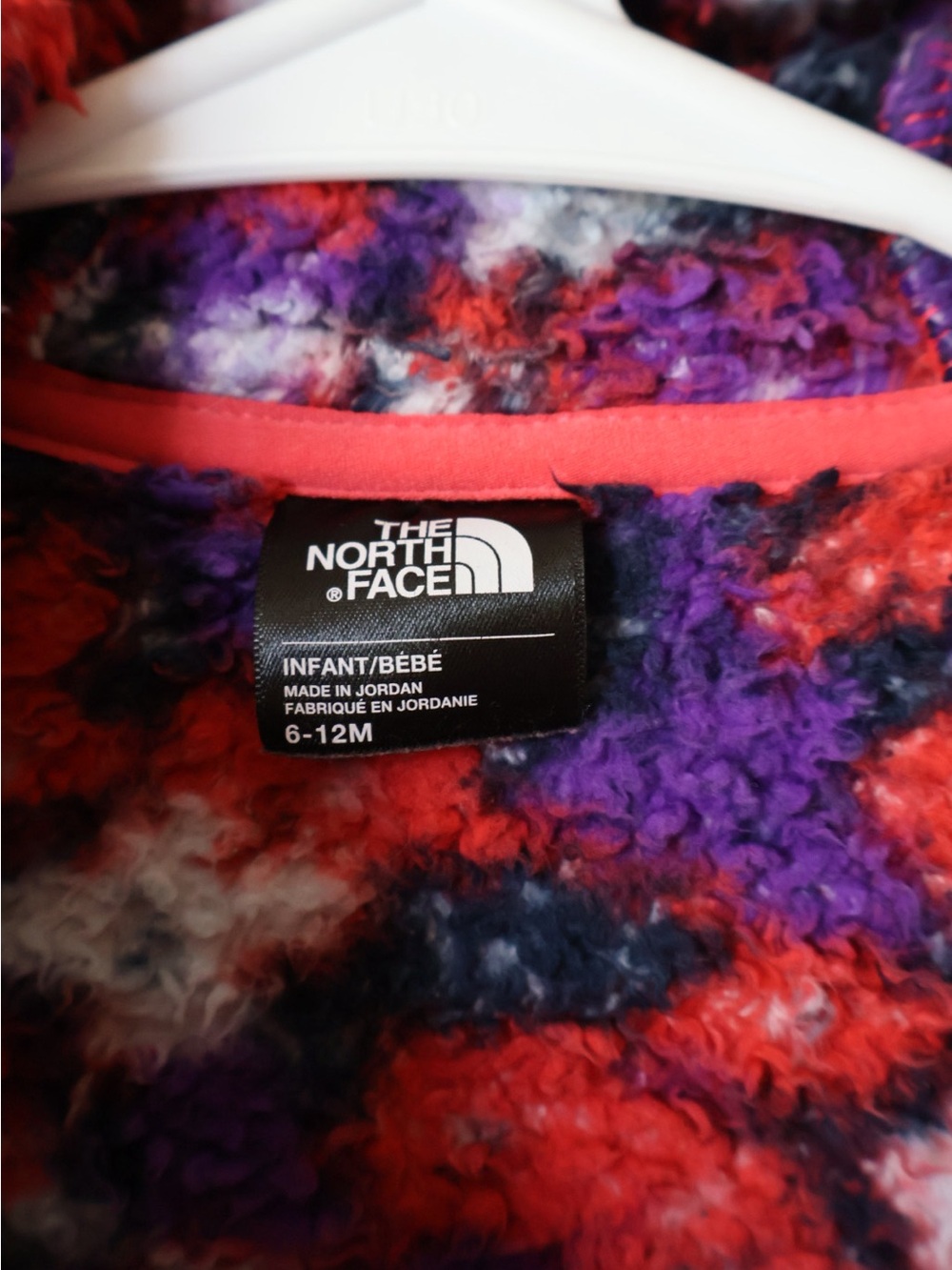 The North Face Campshire Baby Colorful Fleece Teddy Jacket - Red, Purple, Black - Picture 6 of 10